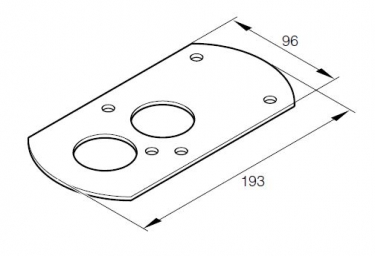 Eberspächer Mounting-cover plate for Airtronic D5 heaters
